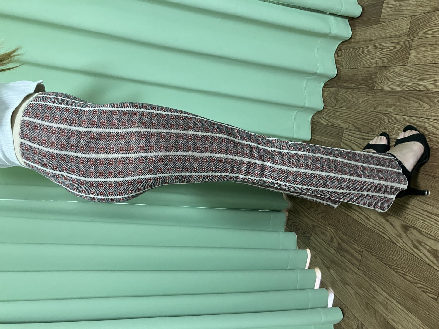 TODAYFUL Knit Pants Size F Beige | Length 99cm, Waist 29cm, Hip 39cm |