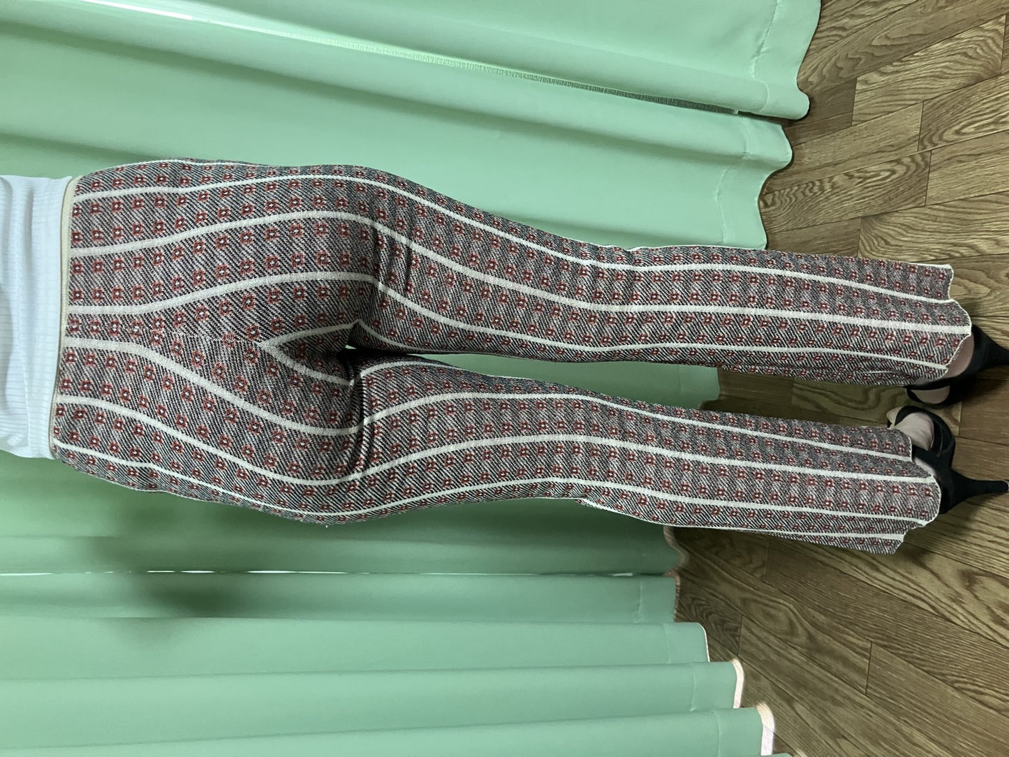 TODAYFUL Knit Pants Size F Beige | Length 99cm, Waist 29cm, Hip 39cm |