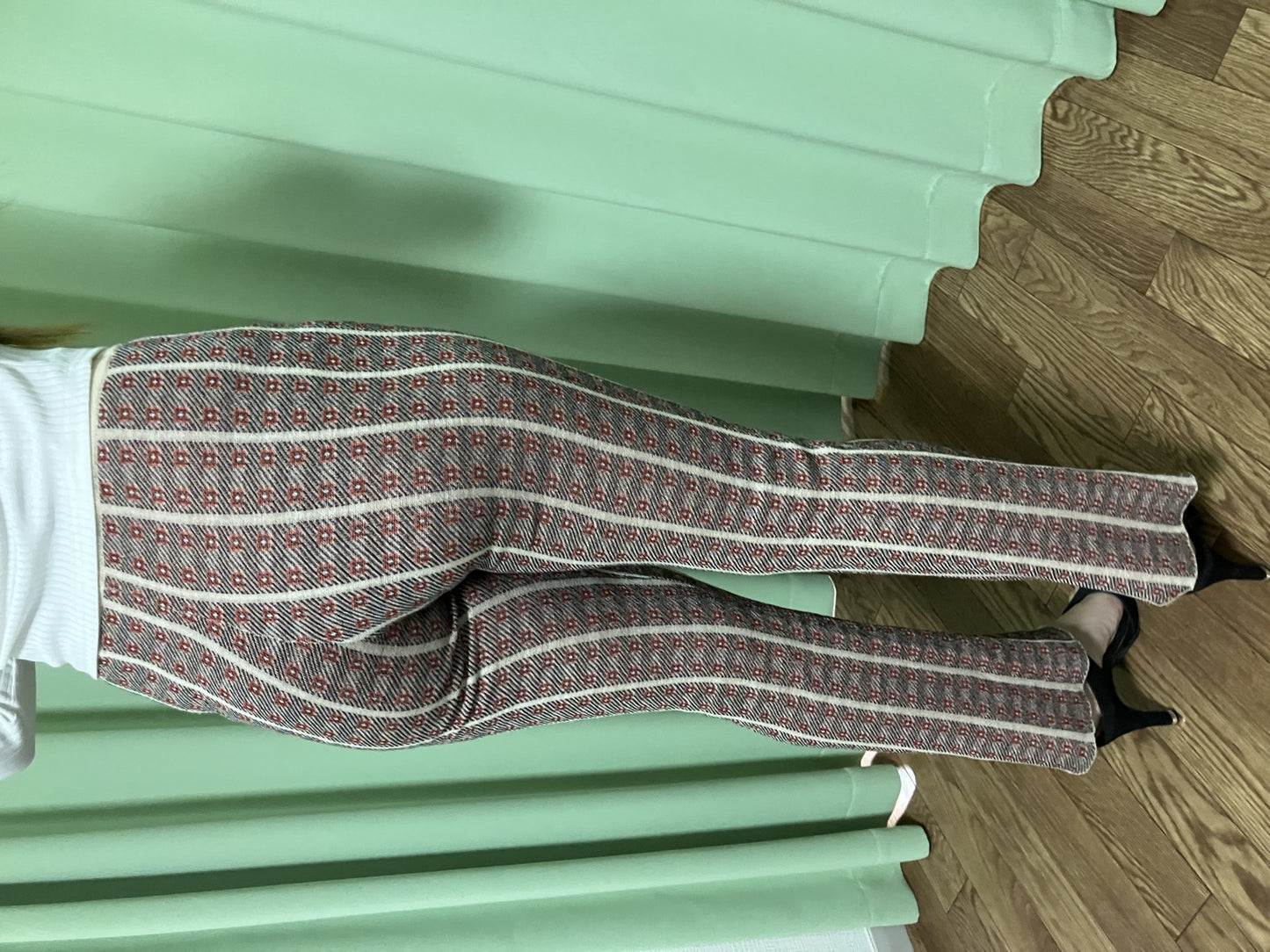 TODAYFUL Knit Pants Size F Beige | Length 99cm, Waist 29cm, Hip 39cm |