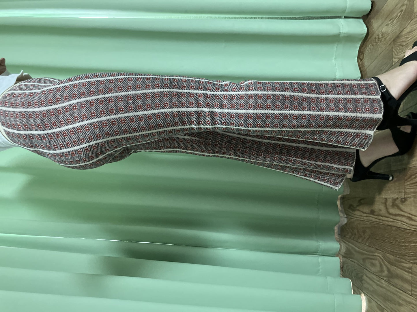 TODAYFUL Knit Pants Size F Beige | Length 99cm, Waist 29cm, Hip 39cm |