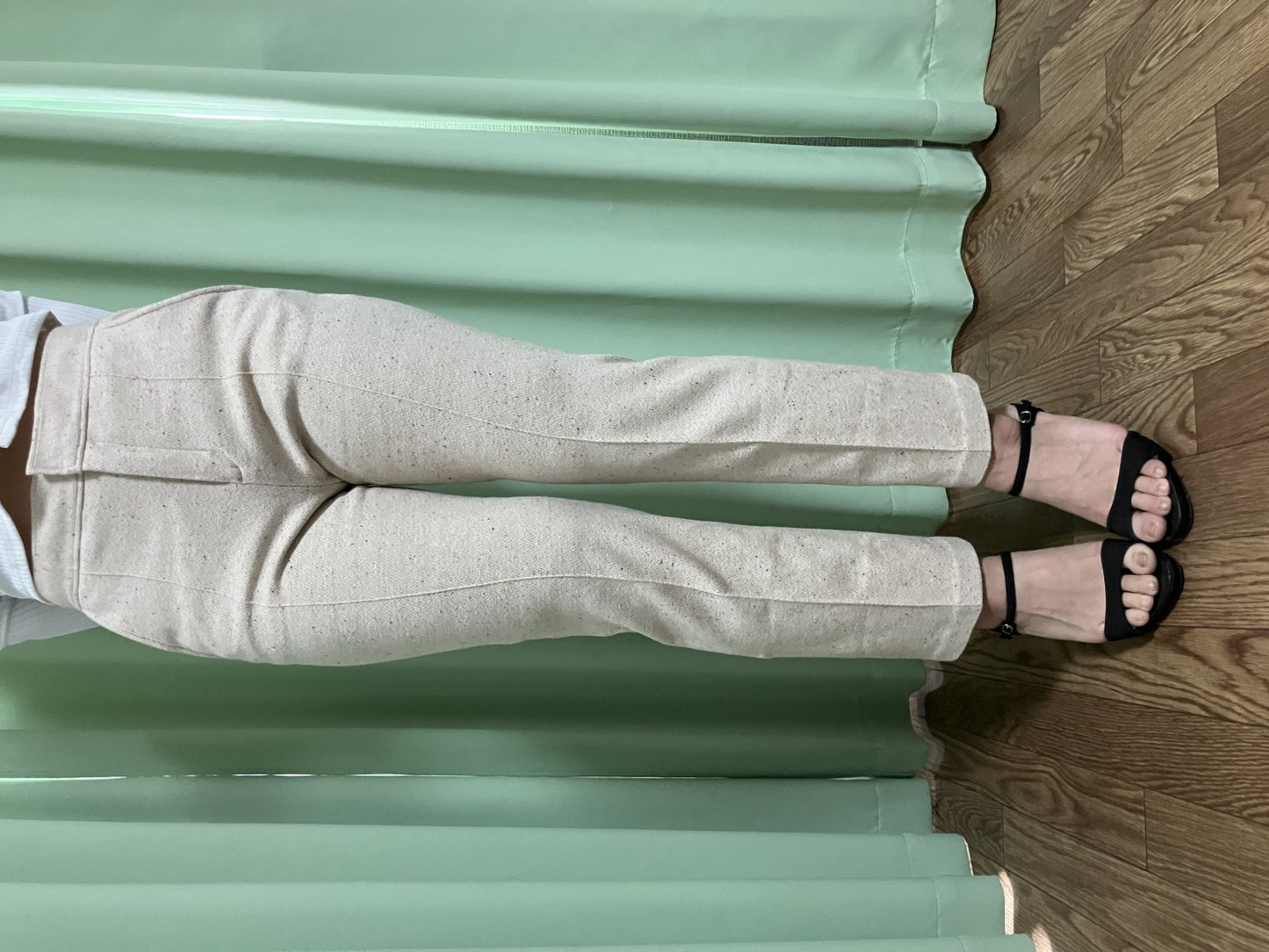 See by Chloﾃｩ Cotton Pants Size S Beige | Waist 34cm, Hip 39.5cm, Inseam 66cm |