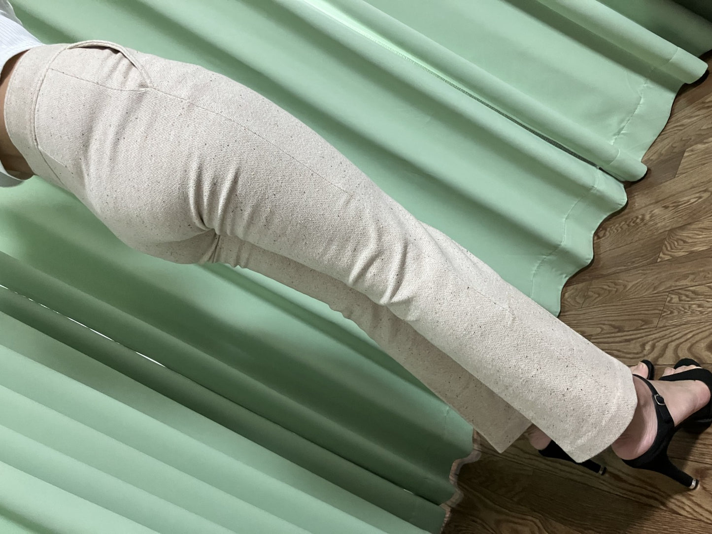 See by Chloﾃｩ Cotton Pants Size S Beige | Waist 34cm, Hip 39.5cm, Inseam 66cm |