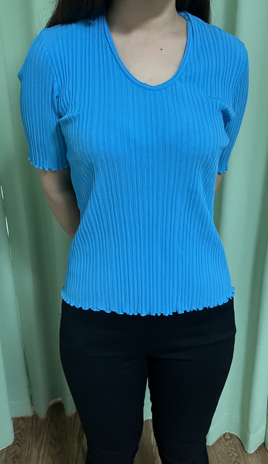 ISSEY MIYAKE Pleated pleats HAAT 67% Cupro, 27% Nylon, 6% Elastane Light blue