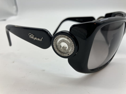 Chopard Puppy Spirit Moving Stone Logo Sunglasses Black Guarantee, Box, Case Included Free Shipping 