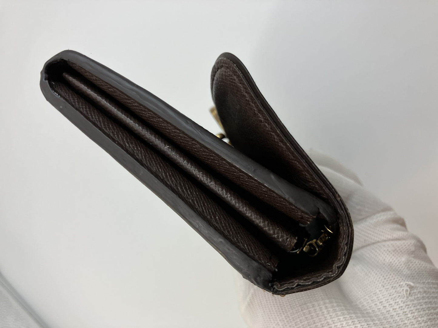 Louis Vuitton Damier Purse 20.5x4.5" N61747 Portefeuille Sistine Brown Check Pattern LOUIS VUITTON Women's Men's