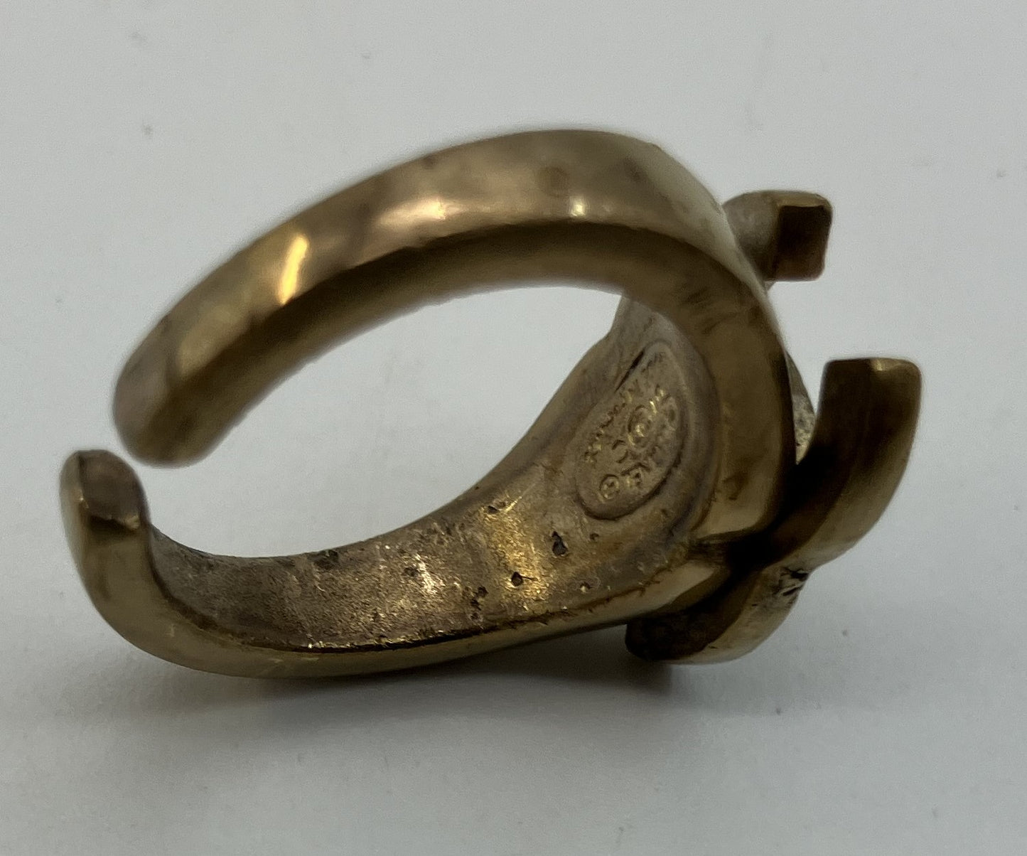 "CHANEL Chanel 01C Coco Ring Inner Diameter 15.1mm (JP 7) (EU 47) (US 4) Rhinestone Gold