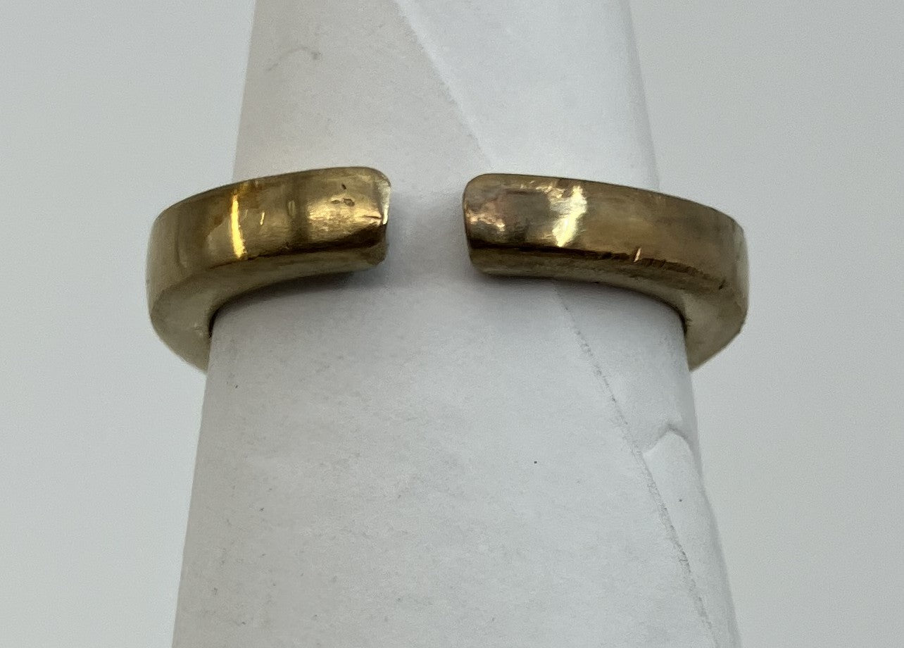 "CHANEL Chanel 01C Coco Ring Inner Diameter 15.1mm (JP 7) (EU 47) (US 4) Rhinestone Gold