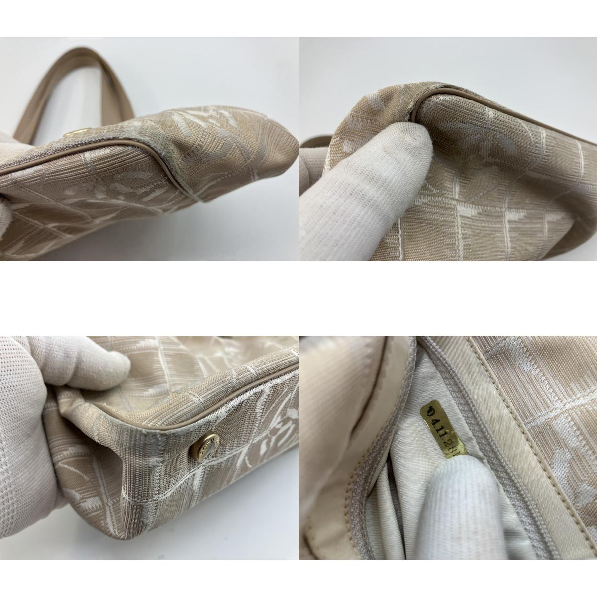 CHANEL New Travel Line Tote Bag, Handbag, Beige, COCO Mark Jacquard Leather, Made in France, with Serial Seal, Women's.