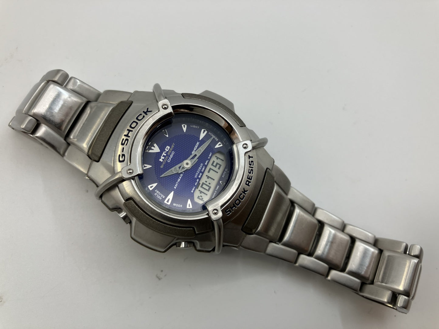 CASIO MTG-511 Width 44.8mm Wrist size around 6.5" Battery replaced June 2025 QZ Men's watch G-SHOCK