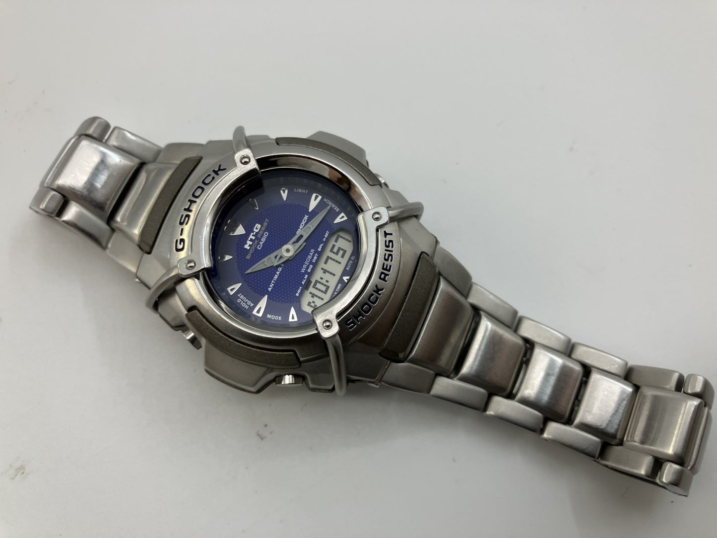 CASIO MTG-511 Width 44.8mm Wrist size around 6.5" Battery replaced June 2025 QZ Men's watch G-SHOCK