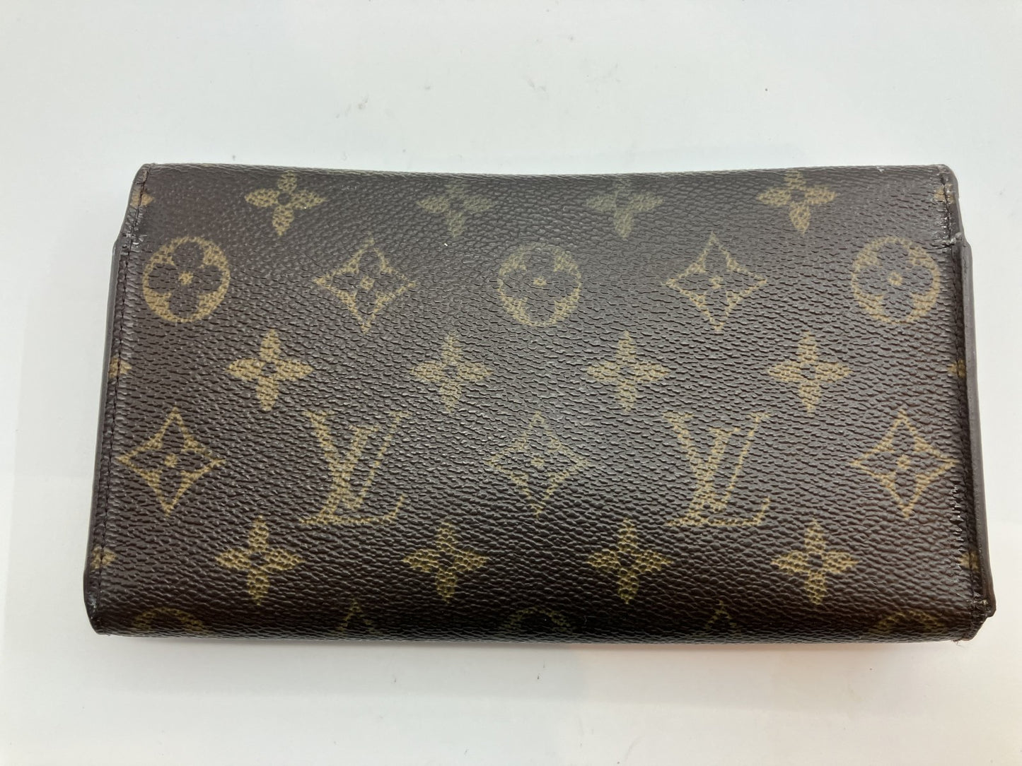 Louis Vuitton Monogram Porte Tresor International 3-fold long wallet M61215 19x3.9"