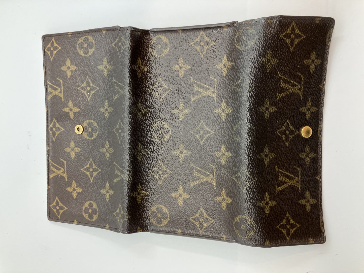 Louis Vuitton Monogram Porte Tresor International 3-fold long wallet M61215 19x3.9"