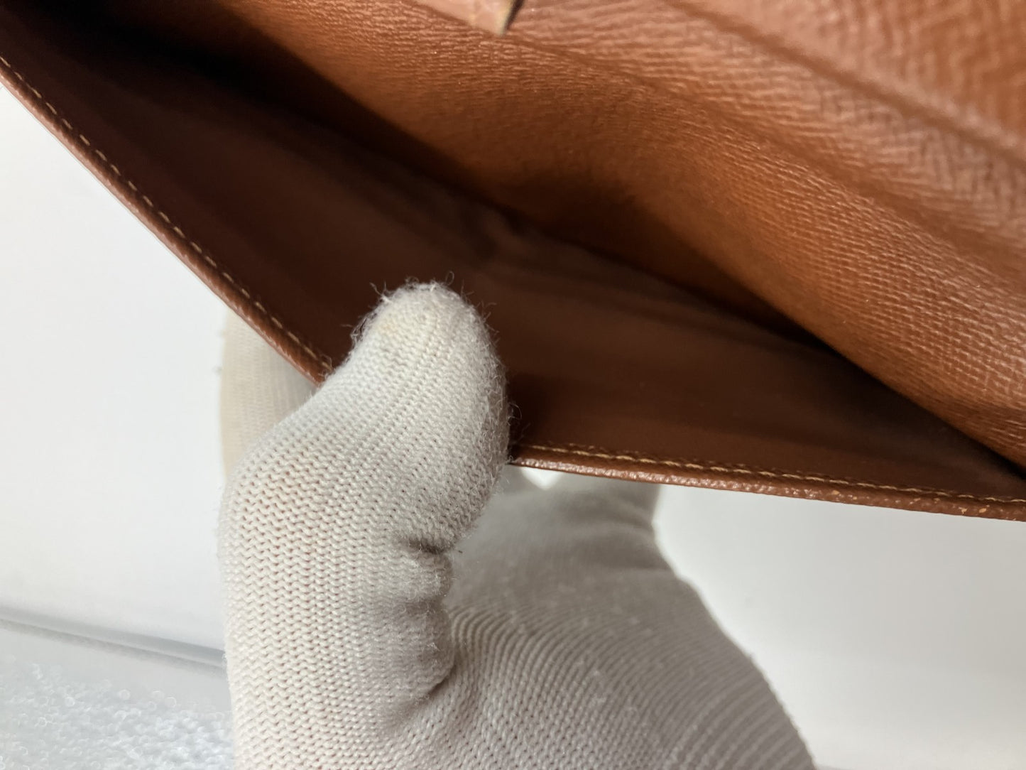 Louis Vuitton Monogram Porte Tresor International 3-fold long wallet M61215 19x3.9"