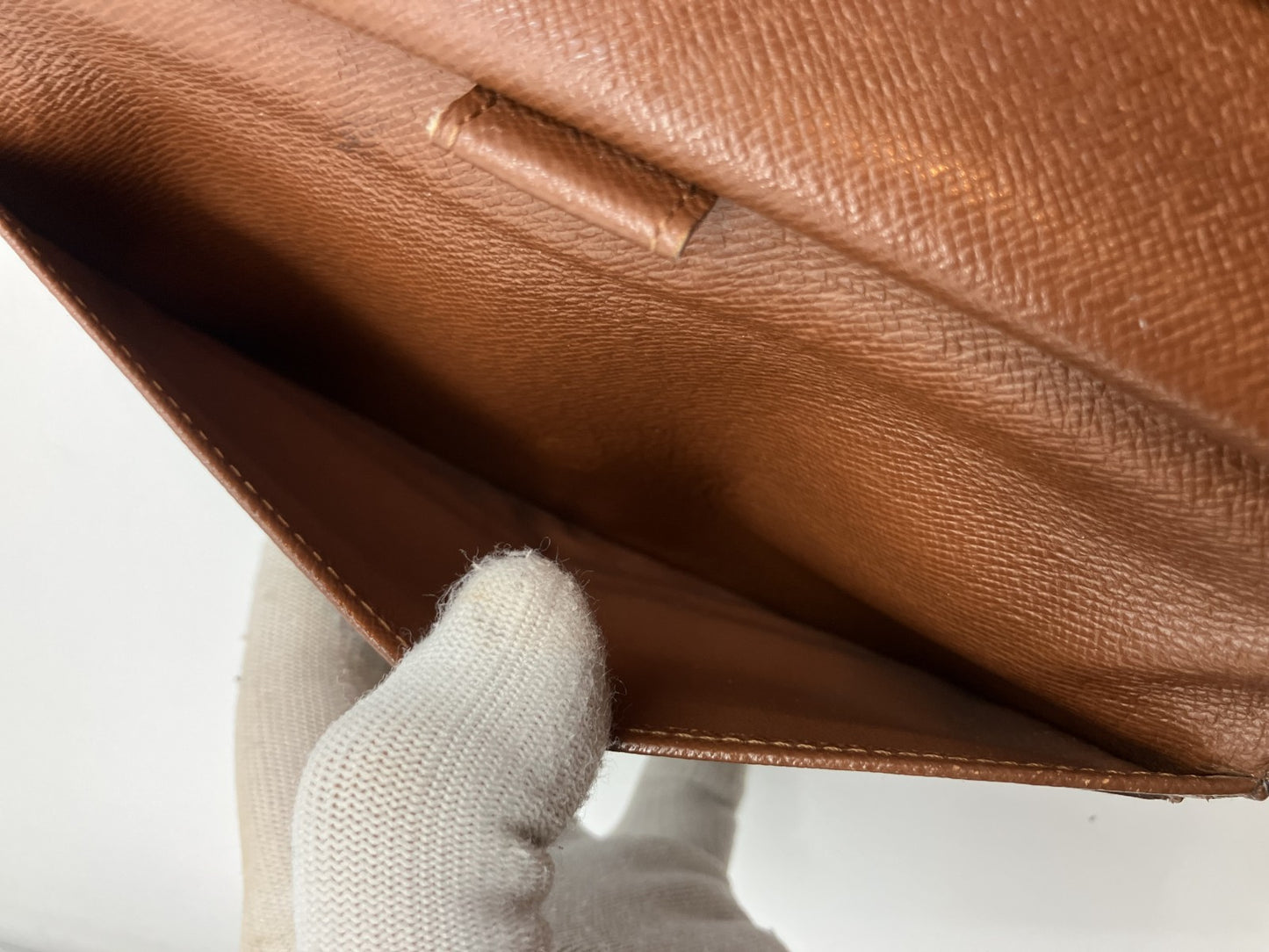 Louis Vuitton Monogram Porte Tresor International 3-fold long wallet M61215 19x3.9"