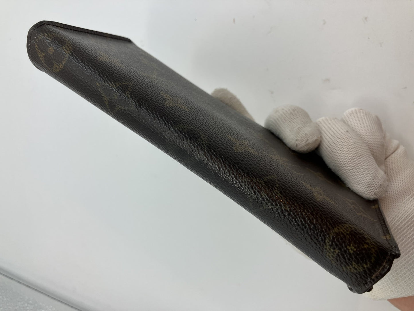 Louis Vuitton Monogram Porte Tresor International 3-fold long wallet M61215 19x3.9"