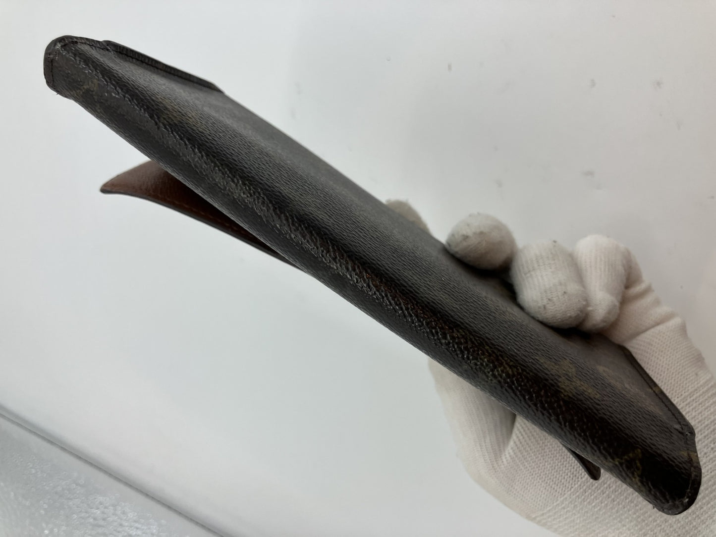 Louis Vuitton Monogram Porte Tresor International 3-fold long wallet M61215 19x3.9"