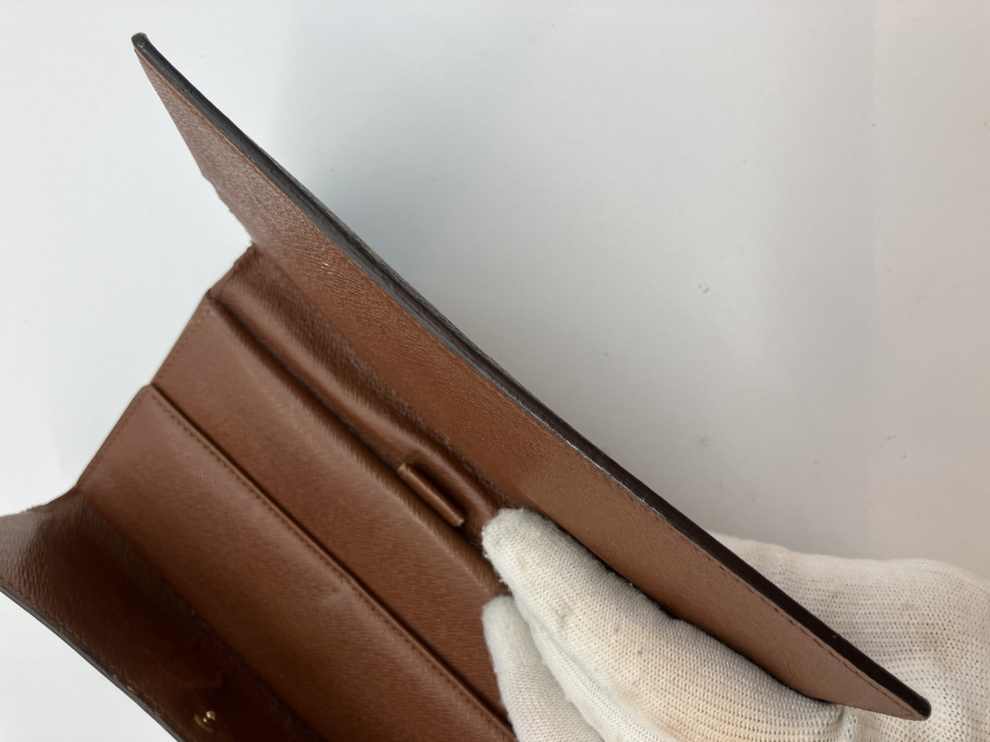 Louis Vuitton Monogram Porte Tresor International 3-fold long wallet M61215 19x3.9"