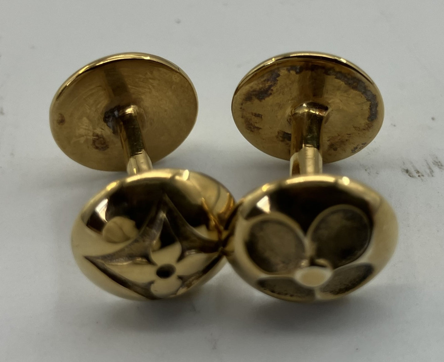 Louis Vuitton Cufflinks GP Taiga with Case Free Shipping 