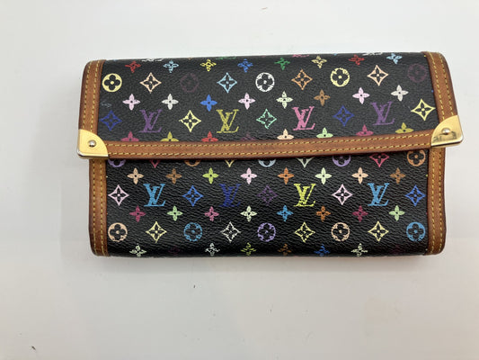 Louis Vuitton Multicolor Monogram Trifold Wallet M92658 19ÁE1cm | Porte Tresor International Noir |
