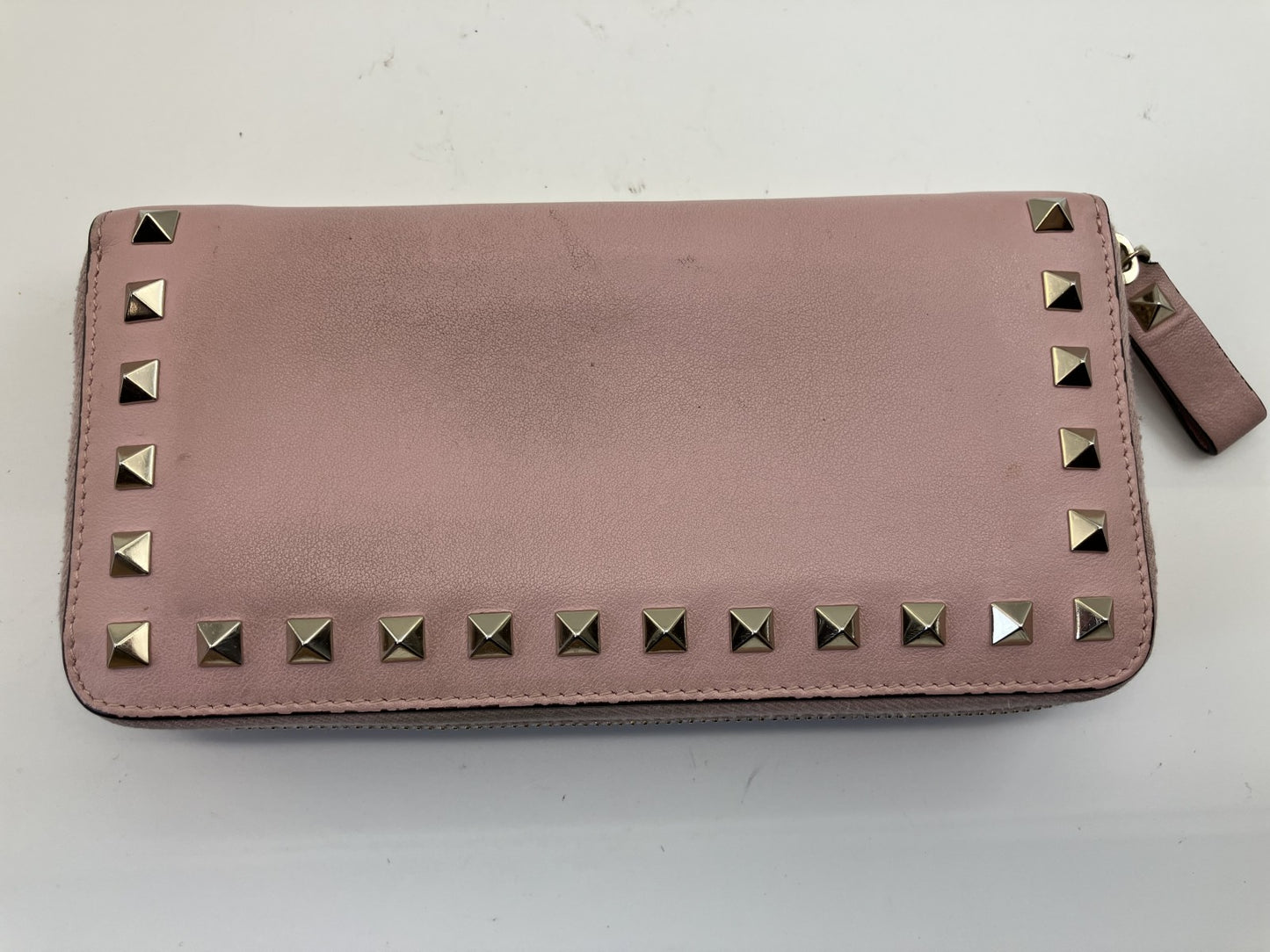 Valentino Garavani Pink Long Wallet Rockstud Free Shipping 