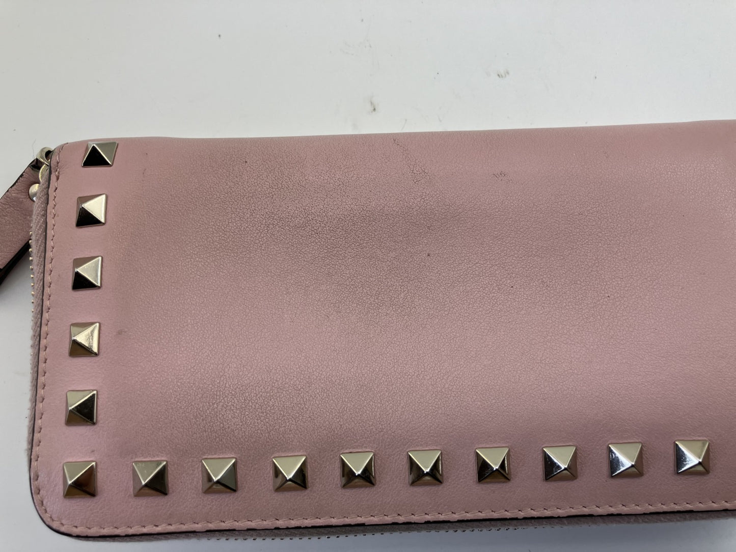 Valentino Garavani Pink Long Wallet Rockstud Free Shipping 