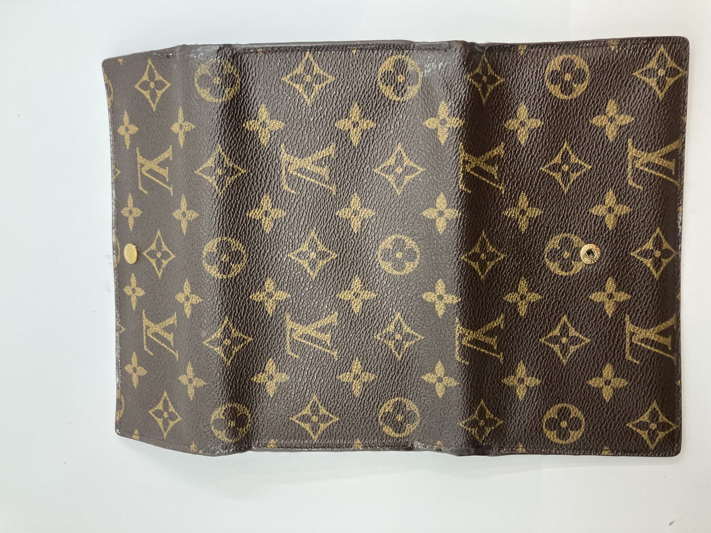 Louis Vuitton Monogram Porte Tresor International Tri-fold Long Wallet M61215 19x3.9"