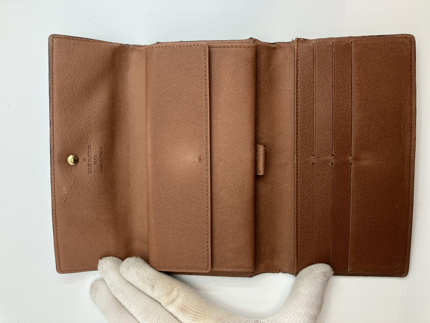 Louis Vuitton Monogram Porte Tresor International Tri-fold Long Wallet M61215 19x3.9"