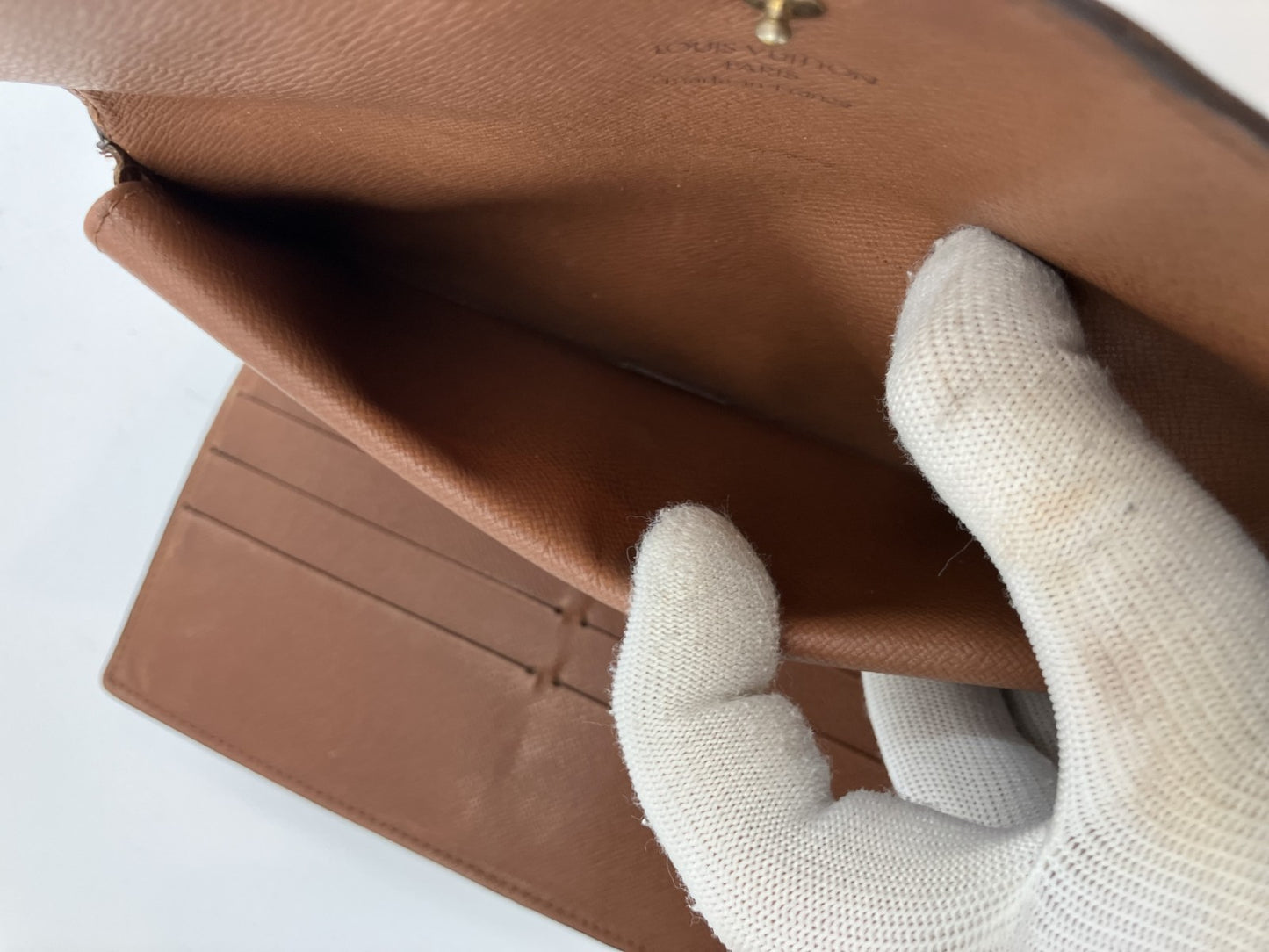 Louis Vuitton Monogram Porte Tresor International Tri-fold Long Wallet M61215 19x3.9"