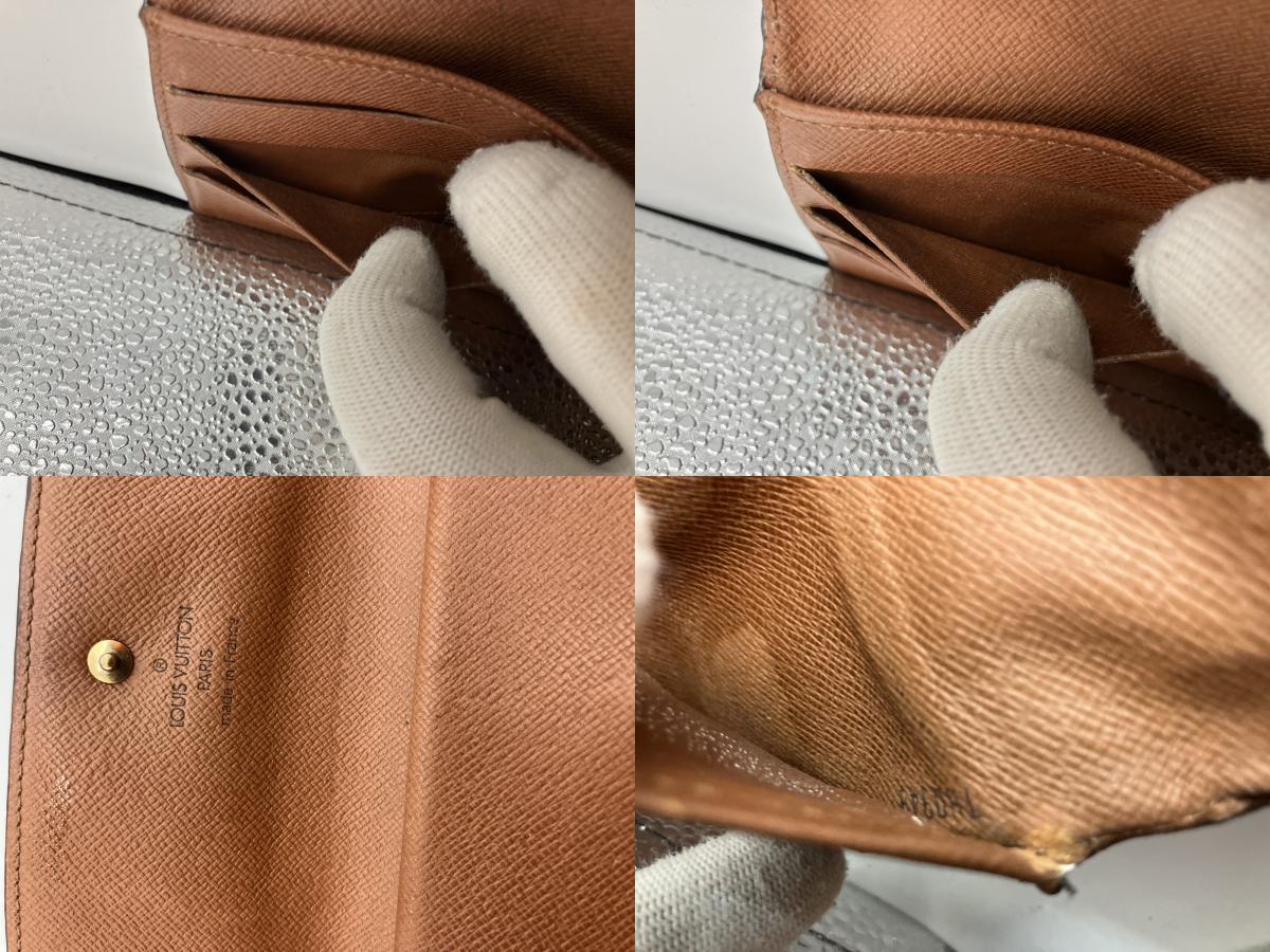 Louis Vuitton Monogram Porte Tresor International Tri-fold Long Wallet M61215 19x3.9"