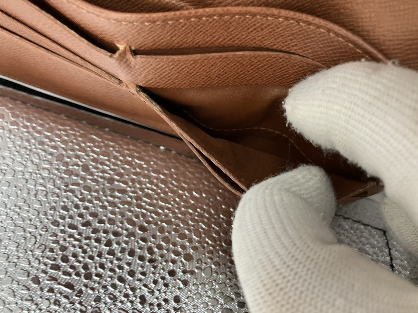 Louis Vuitton Monogram Porte Tresor International Tri-fold Long Wallet M61215 19x3.9"