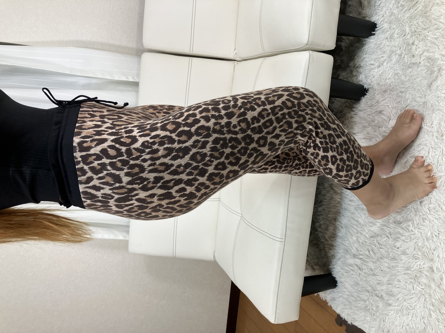 Dolce & Gabbana Leopard Print Leggings Pants Stretch Cropped Size L