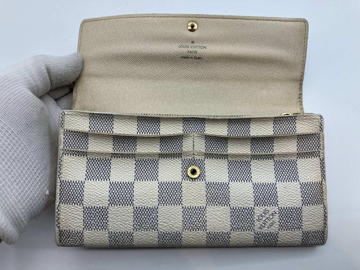 Louis Vuitton Damier Azur Sarah Wallet CA1120 19ÁE0cm | Bifold Long Wallet |