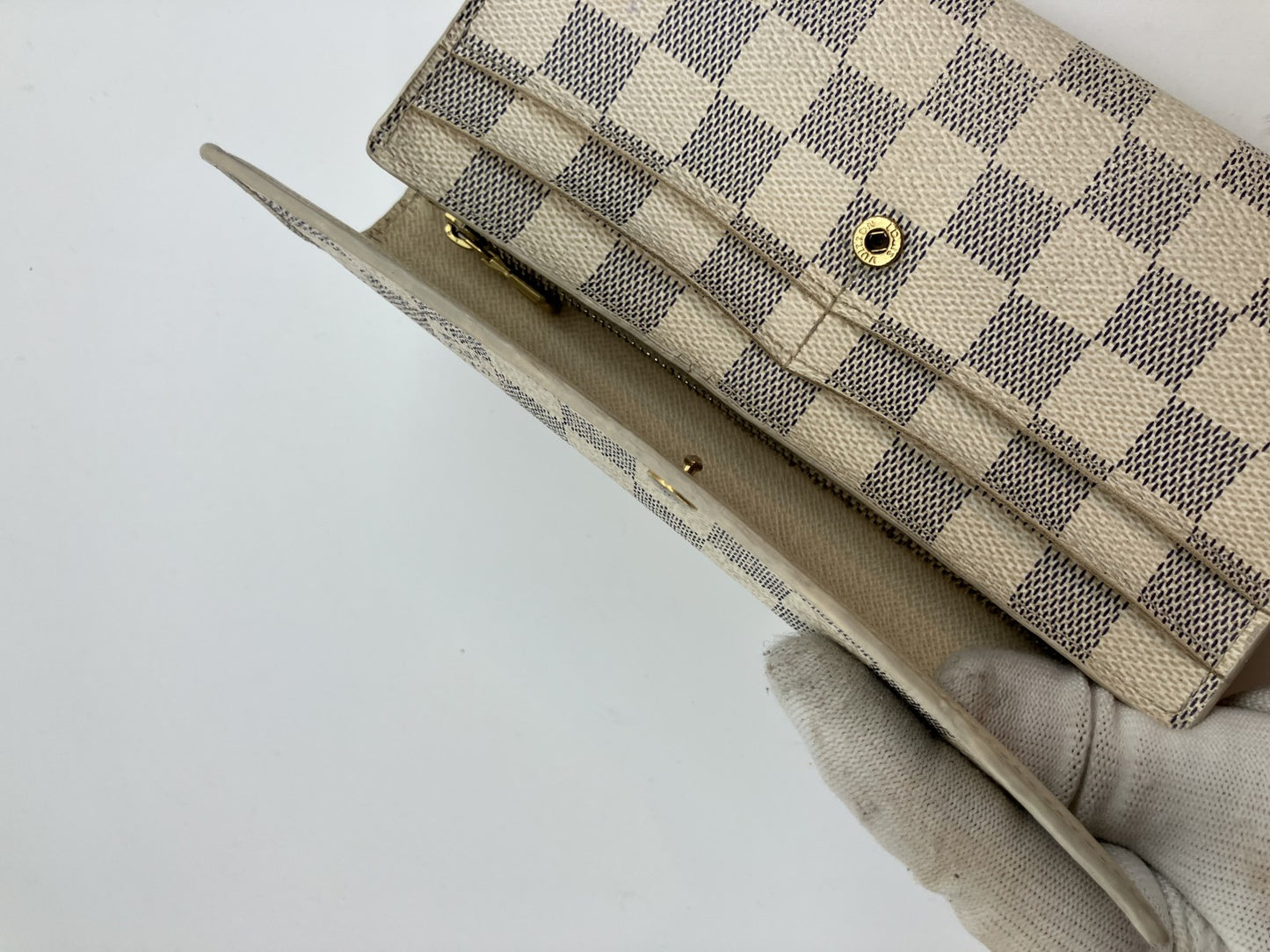 Louis Vuitton Damier Azur Sarah Wallet CA1120 19ÁE0cm | Bifold Long Wallet |