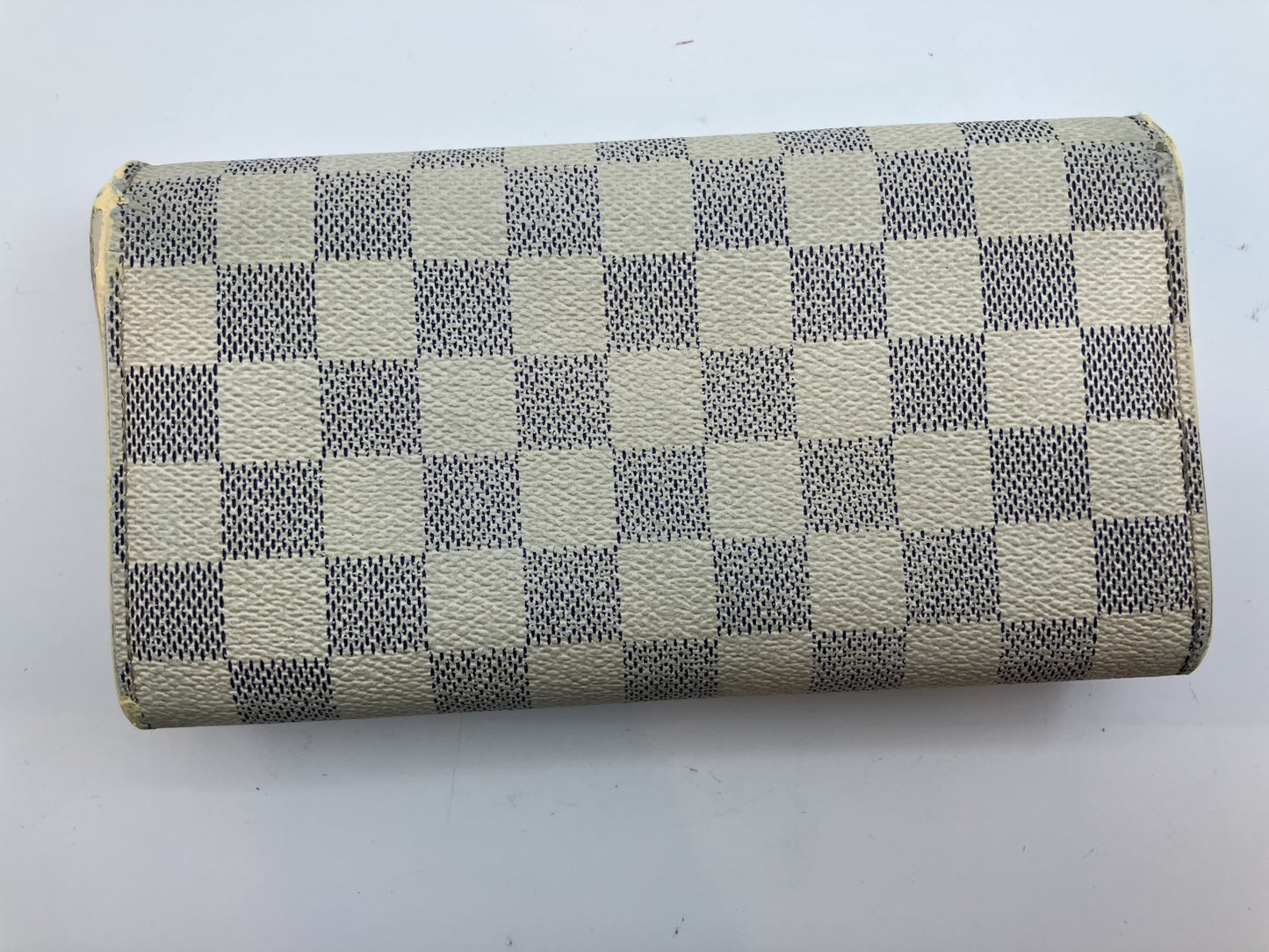 Louis Vuitton N61735 Damier Azur Portefeuille Sarah CA4048 กระเป๋าสตางค์ใบยาว พร้อมกล่องและกระเป๋า จัดส่งฟรี 