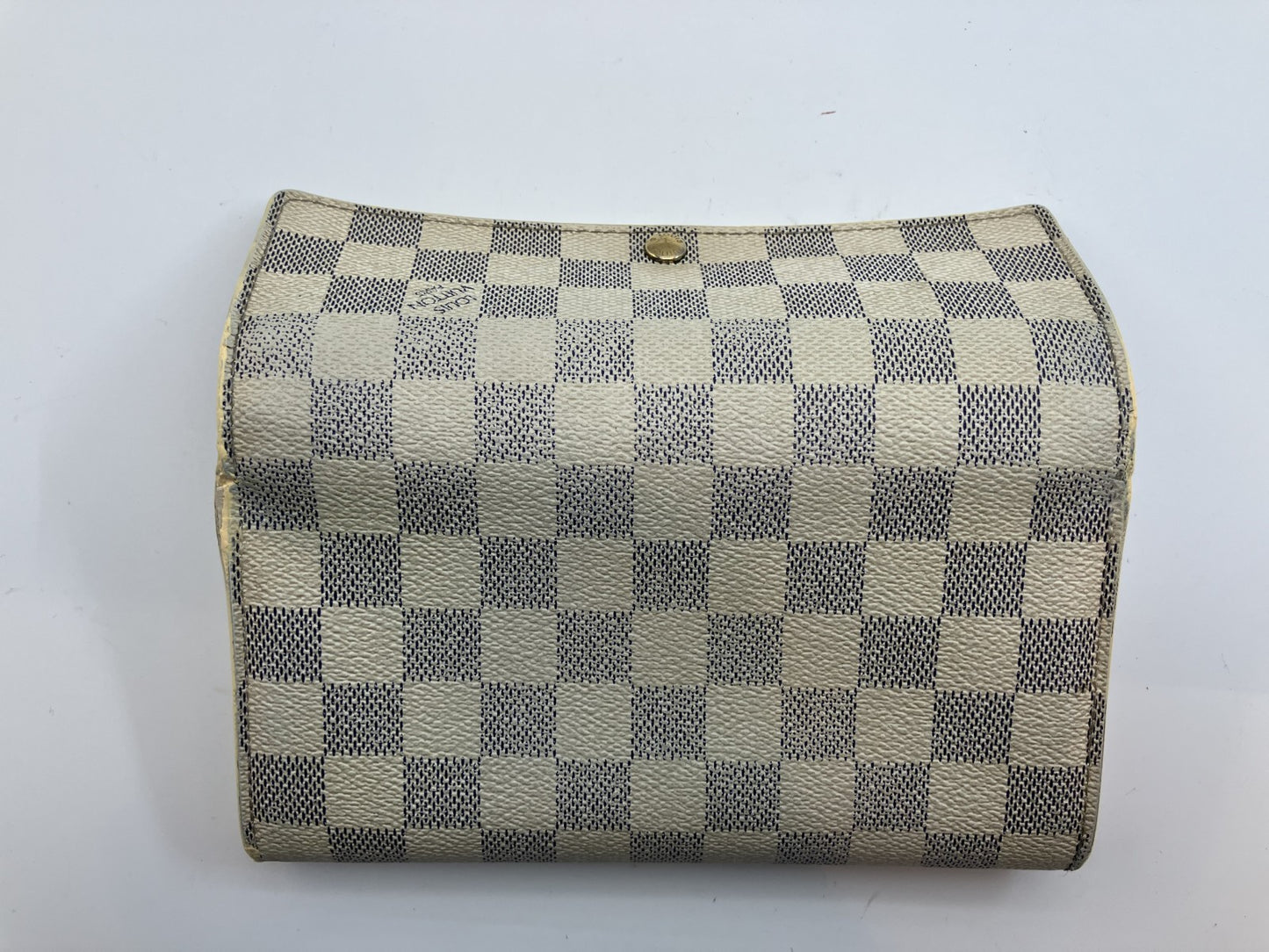 Louis Vuitton N61735 Damier Azur Portefeuille Sarah CA4048 กระเป๋าสตางค์ใบยาว พร้อมกล่องและกระเป๋า จัดส่งฟรี 