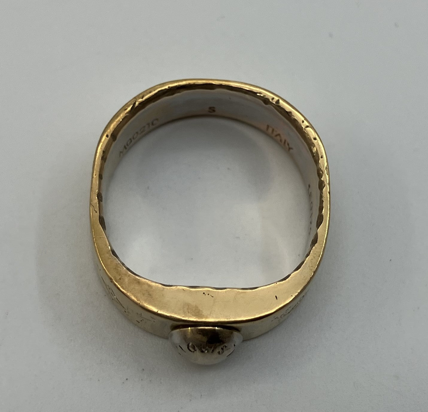 Louis Vuitton M00210 Nanogram Ring Size S US5.5 Gold Italy LE0179 Used