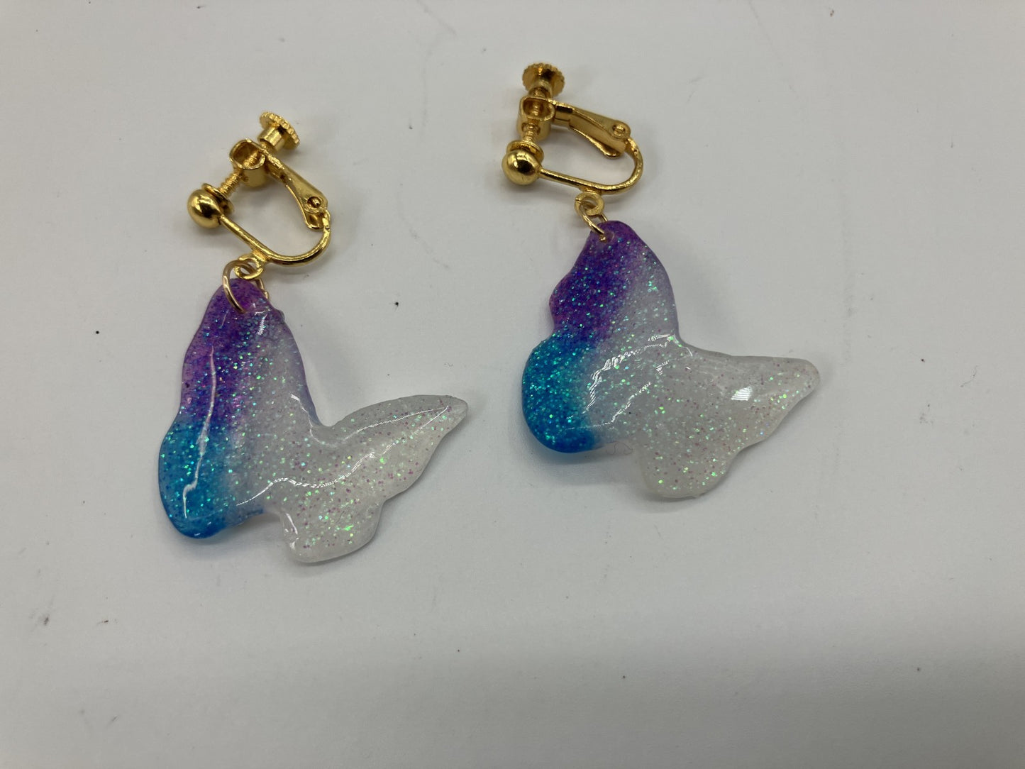 Treasure Castle Original Handmade Mermaid Tail Resin Clip On Earrings Japan