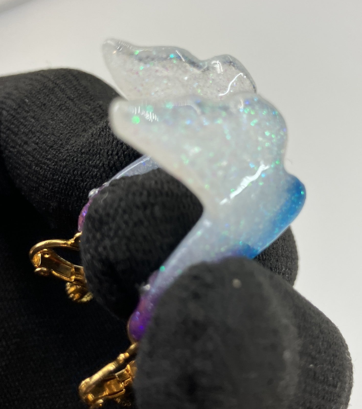 Treasure Castle Original Handmade Mermaid Tail Resin Clip On Earrings Japan