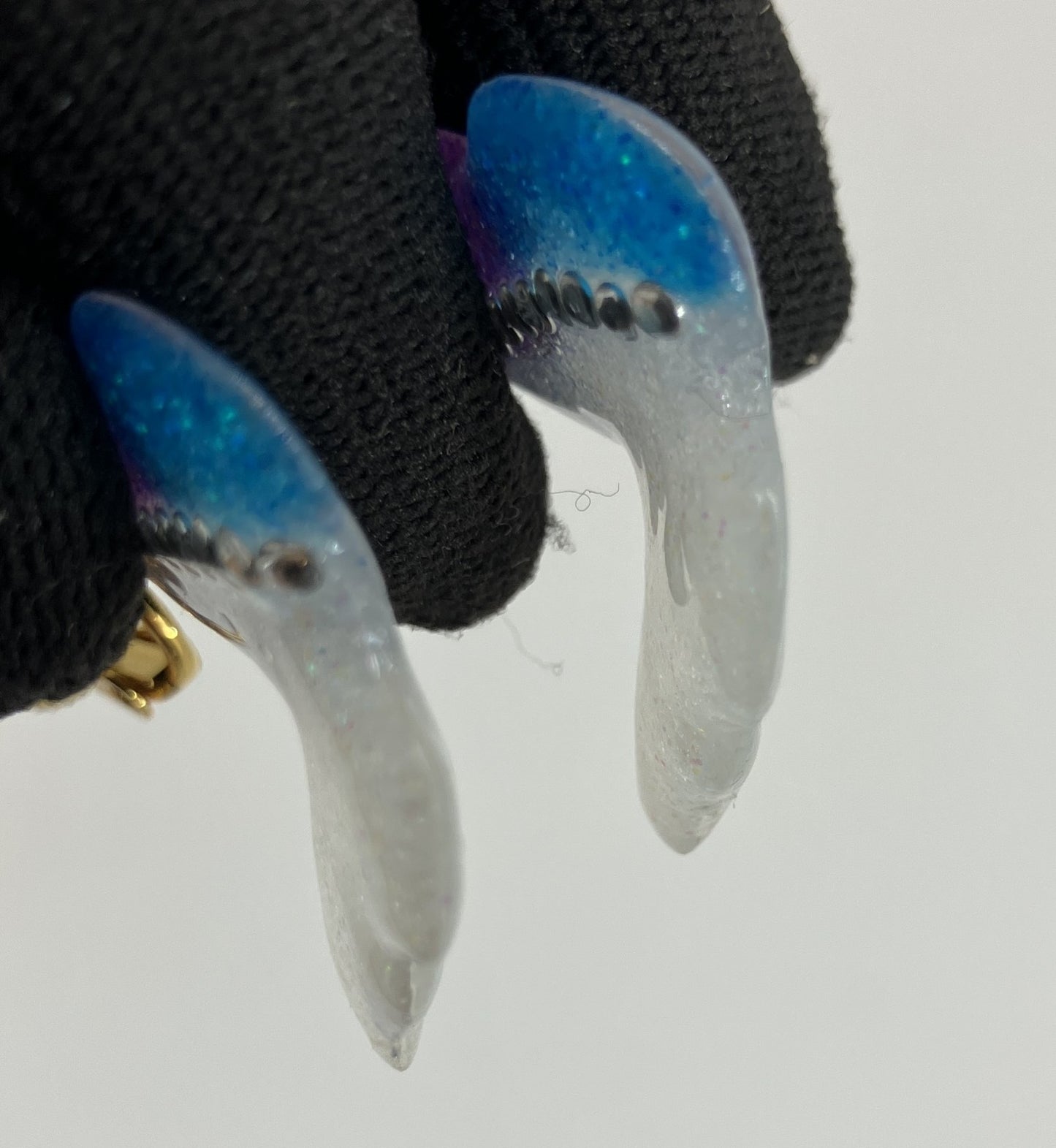 Treasure Castle Original Handmade Mermaid Tail Resin Clip On Earrings Japan