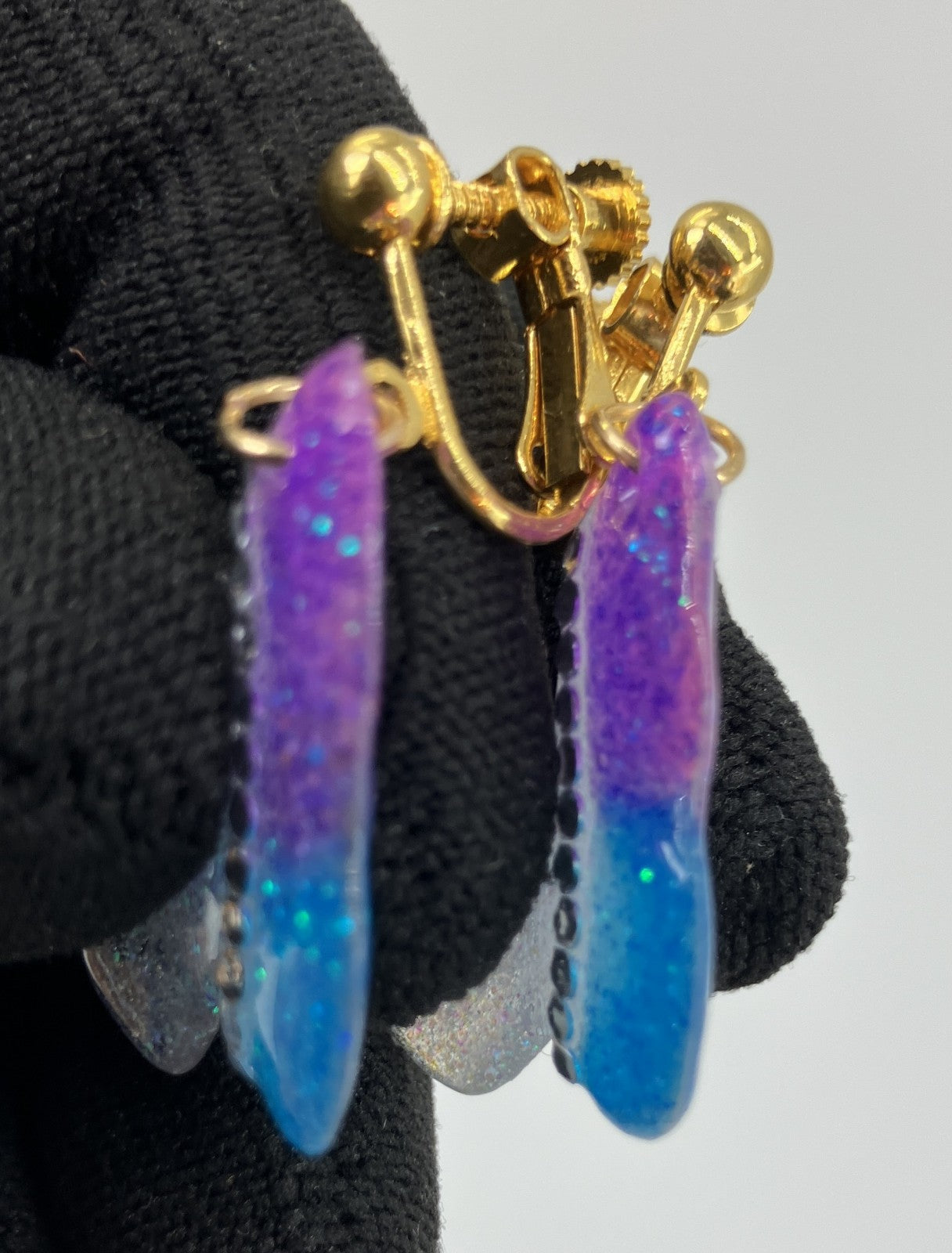 Treasure Castle Original Handmade Mermaid Tail Resin Clip On Earrings Japan