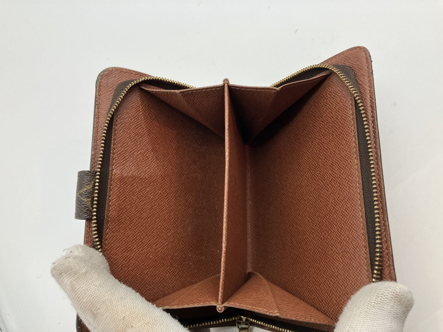 Louis Vuitton Monogram Porte Papier Zip Bi-fold Wallet M61207 15.5x4.3"