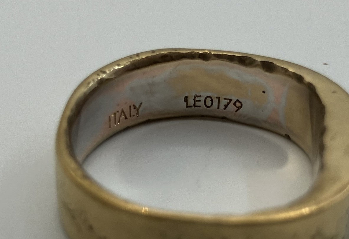 Louis Vuitton M00210 Nanogram Ring Size S US5.5 Gold Italy LE0179 Used