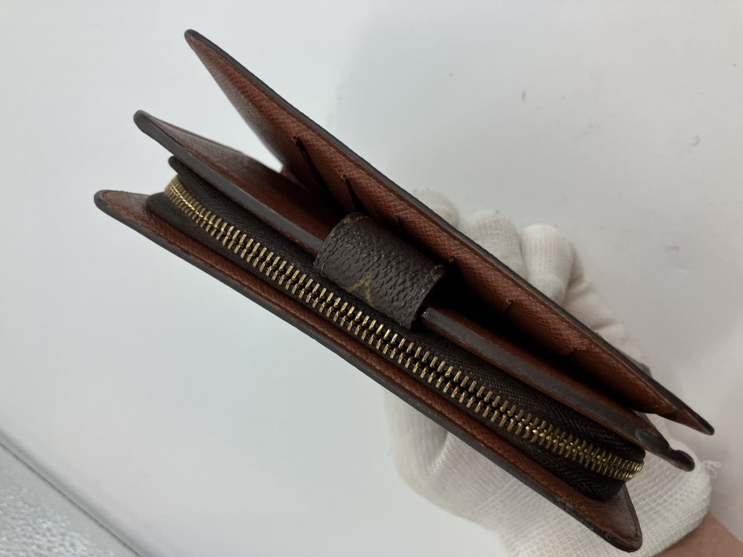 Louis Vuitton Monogram Porte Papier Zip Bi-fold Wallet M61207 15.5x4.3"