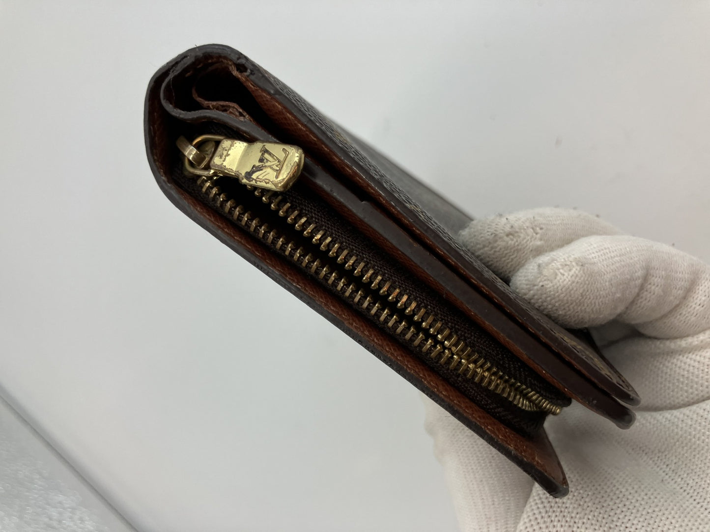 Louis Vuitton Monogram Porte Papier Zip Bi-fold Wallet M61207 15.5x4.3"