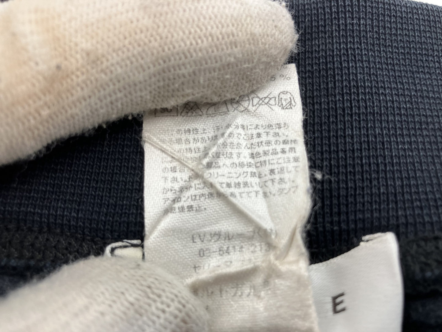 CELINE Velvet Slim Pants Navy Size M | Model Wearing | 33cm Waist / 88cm Length