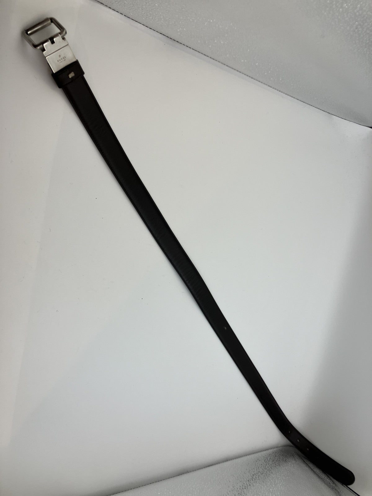 GUCCI GGキャンバス/レザー/リバーシブル/ベルト 残り107cm 幅3ｃｍ 送料無料
