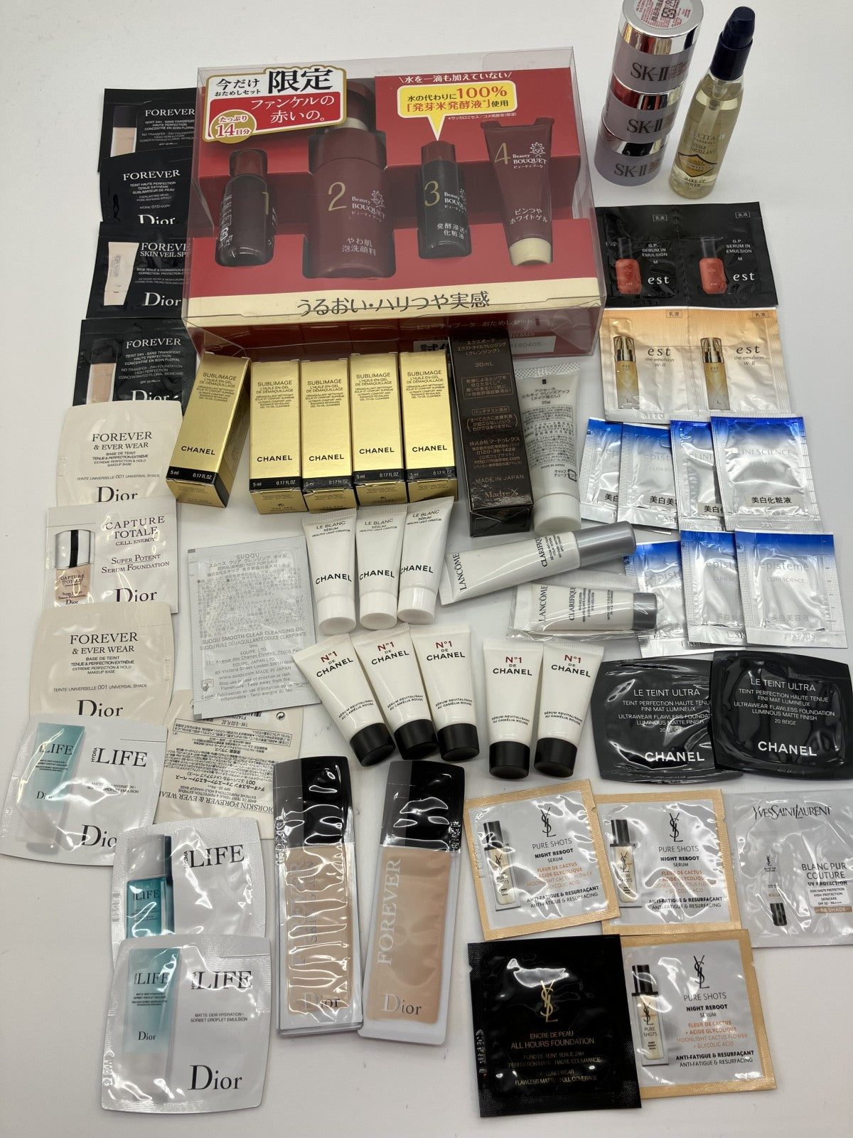 SK-II/Chanel/Exbeaute/Dior/Saint Laurent - Serum/Moisturizing/Emulsion/Foundation/Cleansing/Cosmetics/Sample Sets/Unused Items Available -