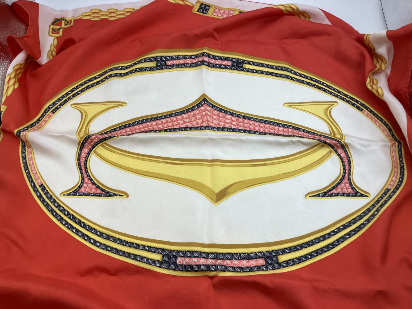 カルティエ スカーフ 赤 84×84cm(33.07×33.07 インチ) 送料無料