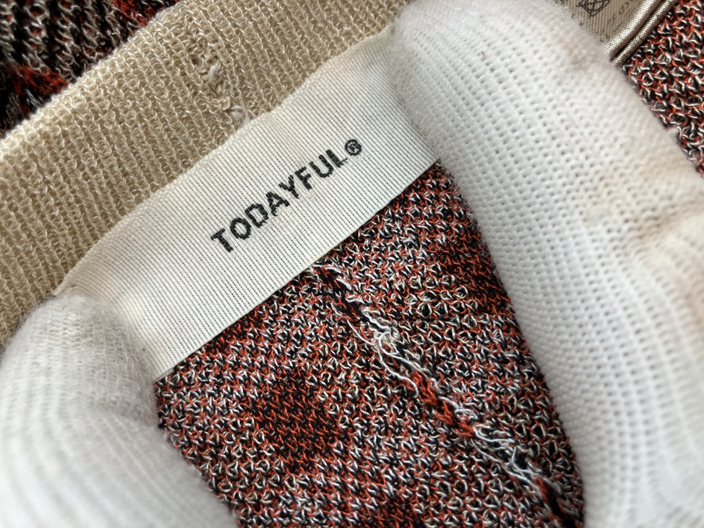 TODAYFUL Knit Pants Size F Beige | Length 99cm, Waist 29cm, Hip 39cm |