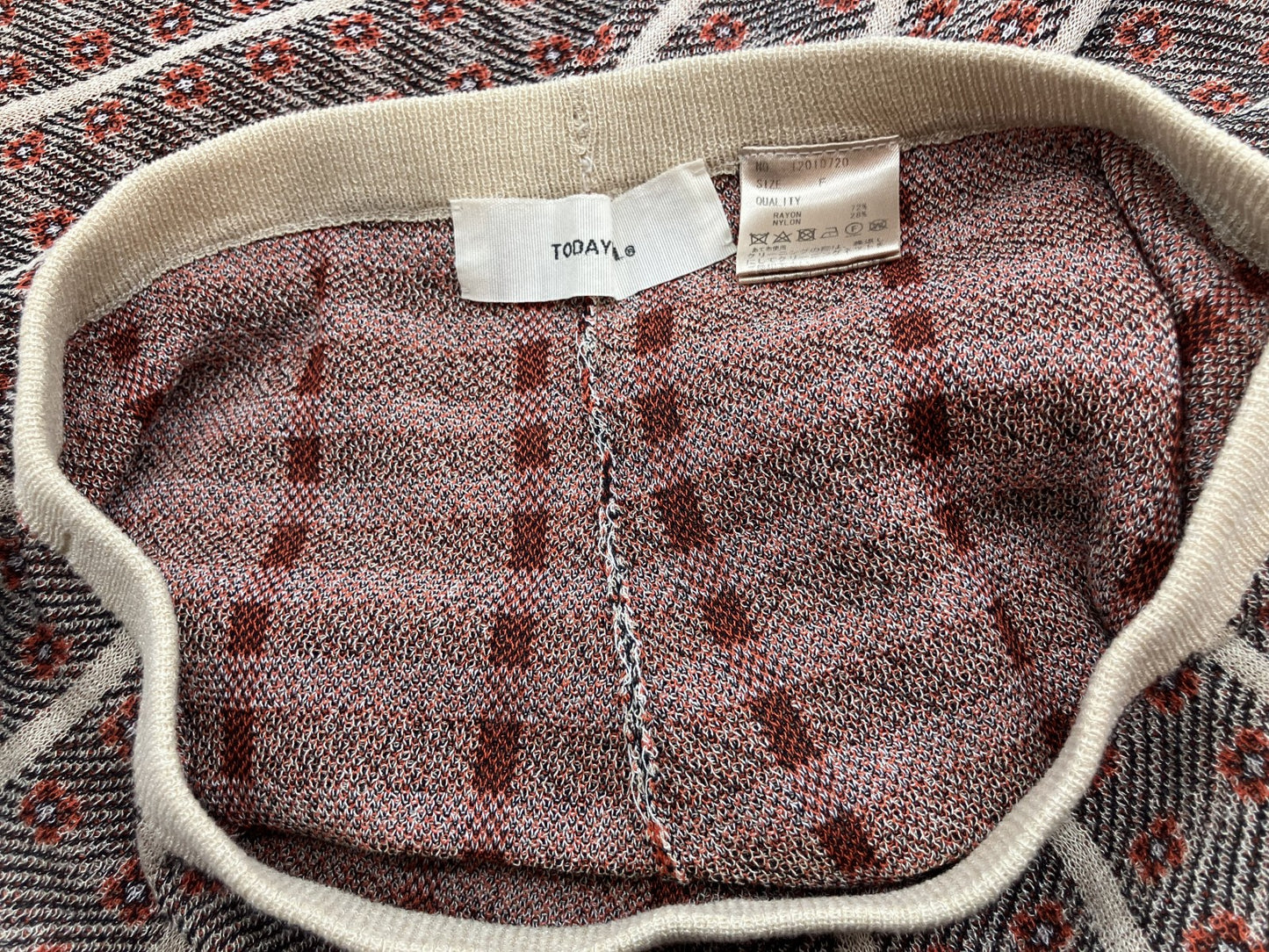 TODAYFUL Knit Pants Size F Beige | Length 99cm, Waist 29cm, Hip 39cm |